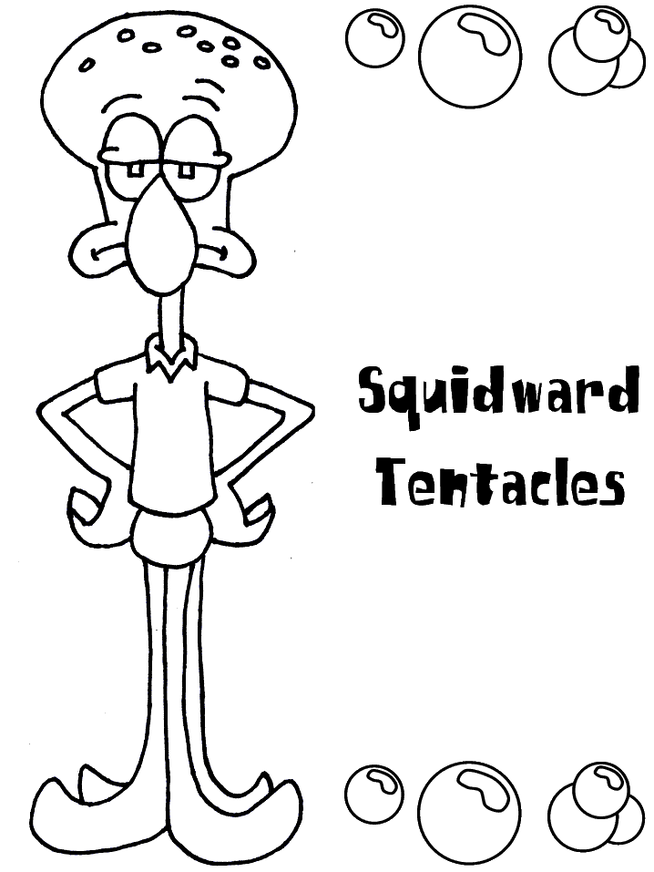 Plansa de colorat cu Spongebob 113 17